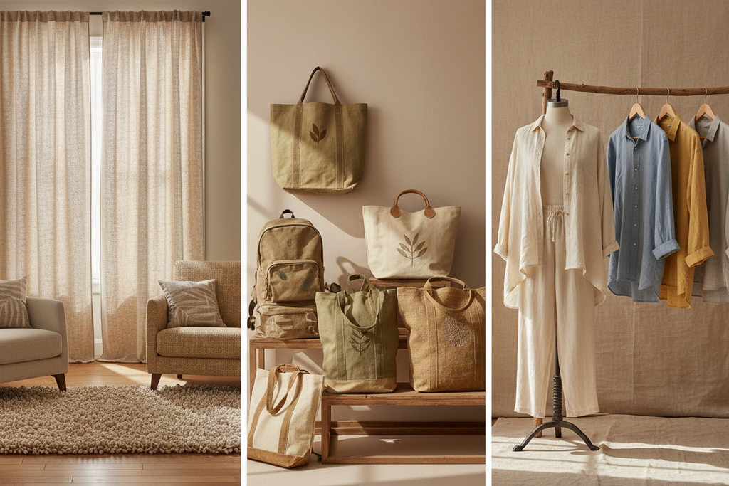 banana fabric Ideal Applications
Durable Home Goods: Highly durable materials for curtains, rugs, and upholstery.

Accessories: Strong, canvas-like fabric for sustainable totes, backpacks, and accessories.

Woven Apparel: Sturdy, breathable summer shirting and jackets, similar to linen/ramie.