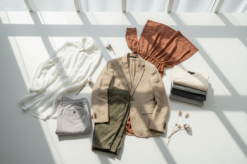 Ideal Applications

Casual Tailoring: Lightweight blazers, sophisticated shirting, and summer trousers.

Everyday Wear: Durable t-shirts, comfortable chinos, and woven dresses.

Sustainable Basics: Garments that require frequent washing and high longevity.