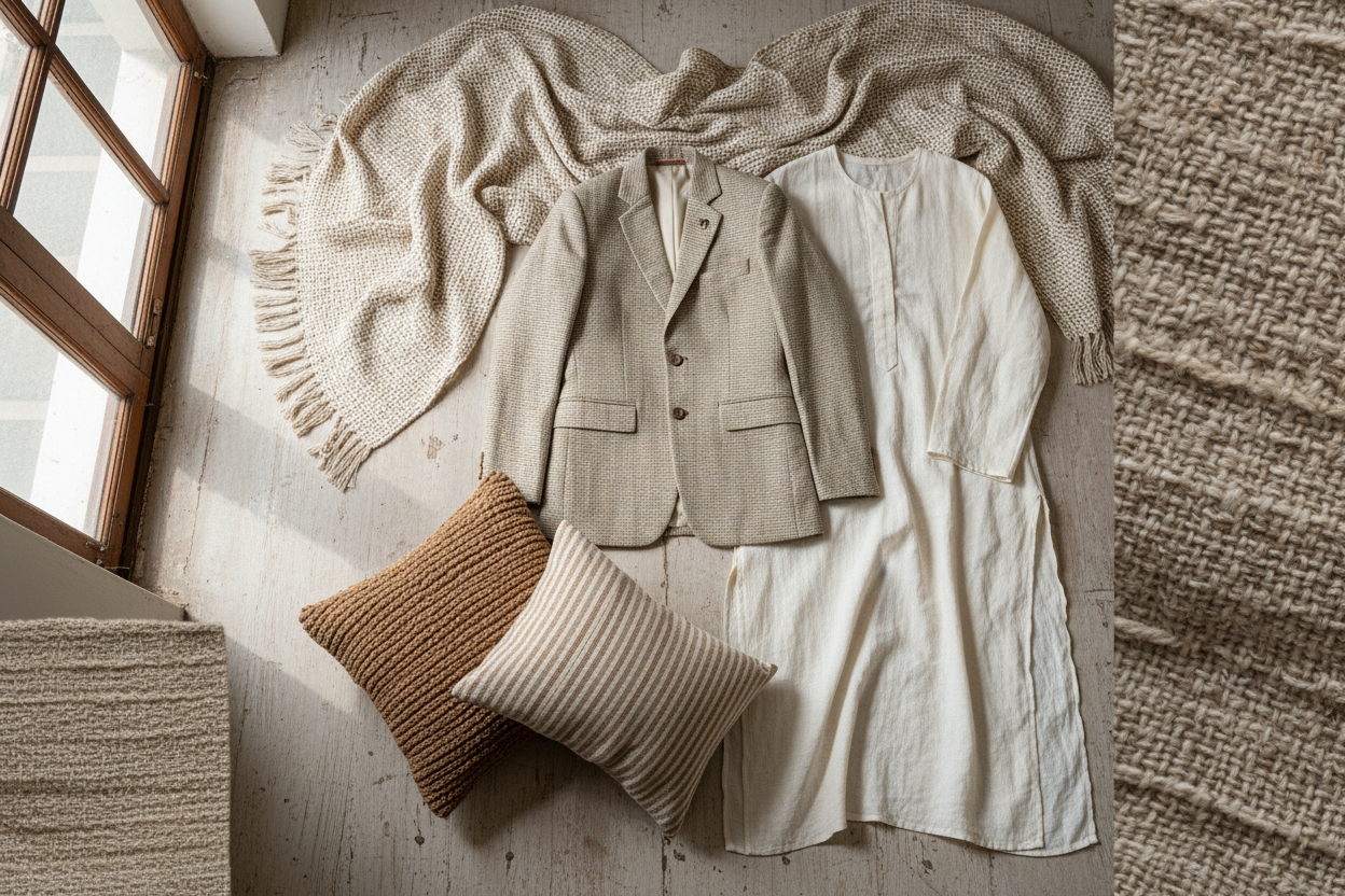 Kala Cotton — Handloom Woven Applications: Apparel, home textiles, structured garments