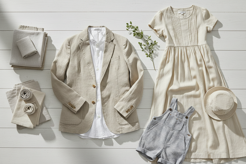 linen cotton Ideal Applications

This blend is a favorite among designers creating versatile, durable, and comfortable collections:

Casual Tailoring: Lightweight blazers, unstructured jackets, and casual trousers that need a comfortable yet tailored drape.

Everyday Apparel: Comfortable, durable shirting, summer skirts, and everyday dresses.

Kidswear: Combines the hard-wearing nature of linen with the softness needed for children's clothing.

Home Goods: Great for durable kitchen towels, napkins, and cas 