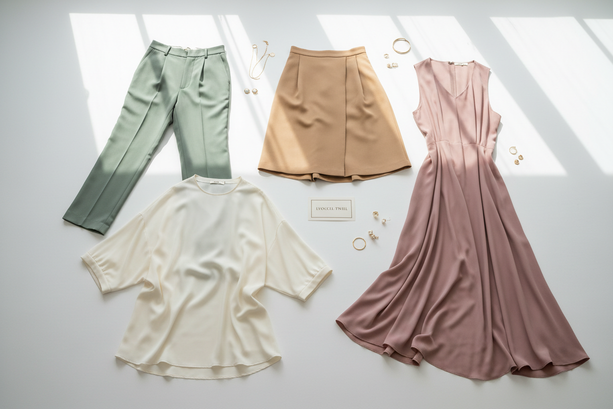 lyocell twill Ideal Applications

Tailored Apparel: Lightweight trousers, jackets, and structured midi-skirts.

Shirting: Elegant blouses and flowing summer shirting.

Dresses: Fluid day-to-evening dresses where a beautiful drape is essential.
