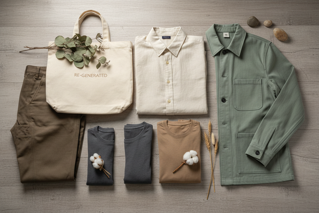 regenrated fibres Ideal Applications

These regenerative fibers are perfect for brands focusing on workwear, durable apparel, and sophisticated eco-basics:

Sustainable Workwear: Highly durable trousers, chore coats, and utilitarian pieces.

Casual Tailoring: Linen-like shirting, summer jackets, and comfortable, structured dresses (Hemp-Cotton Blend).

Bags &amp; Accessories: Strong canvas-like fabric ideal for long-lasting totes, backpacks, and textile goods (Pure Hemp).

Base Layers: Naturally breathable 